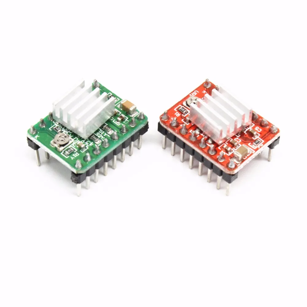 Reprap шагового драйвер A4988 Драйвер двигателя Модуль + теплоотвод | Электронные