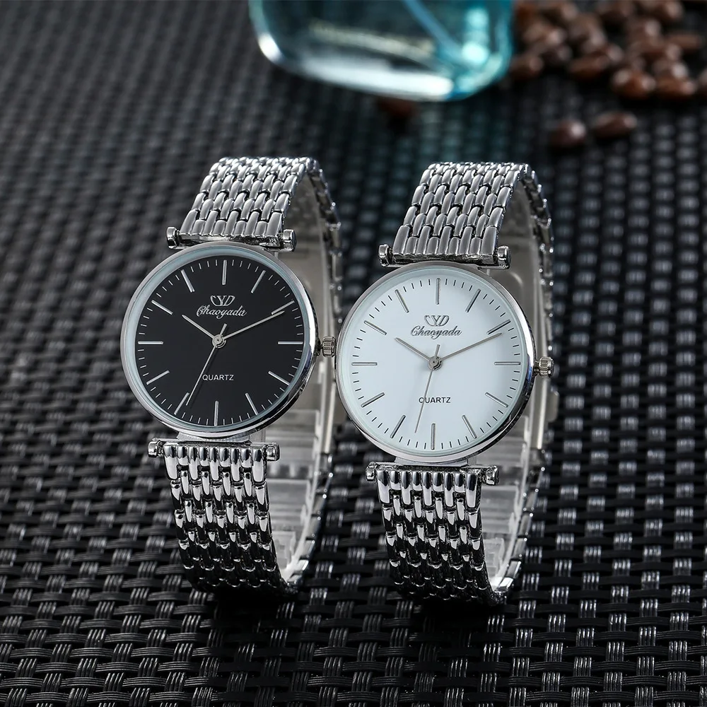 

Retro Women Watch Stainless Steel Strap Round Dial Quartz Ladies Wrist Watches Saats reloj mujer