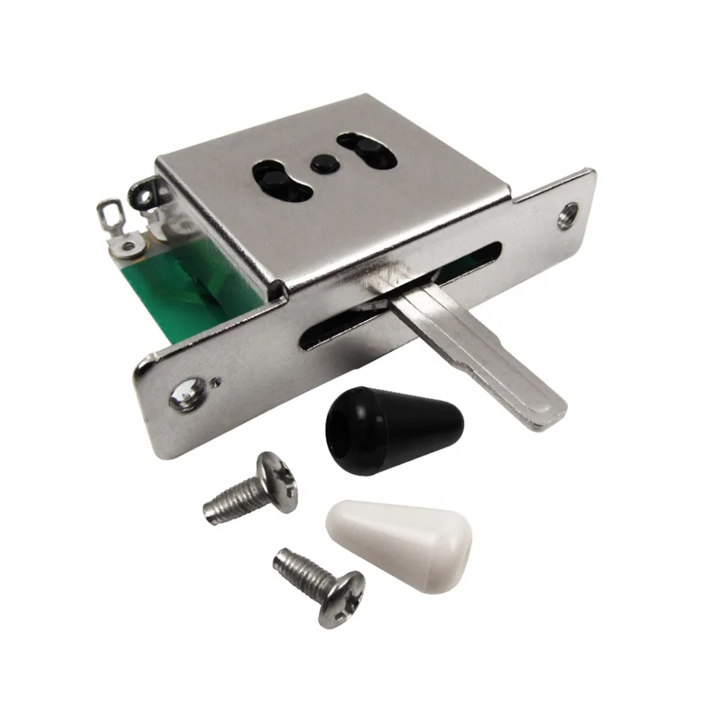 Новый 5-позиционный переключатель для гитары пикапа с черной/белой крышкой