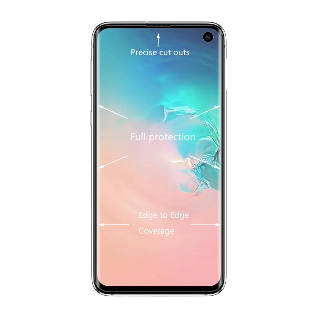 Соломенная шляпа Принц для samsung Galaxy S10e 3D полноэкранный ПЭТ покрытие изогнутый горячий изгиб HD экран протектор черный