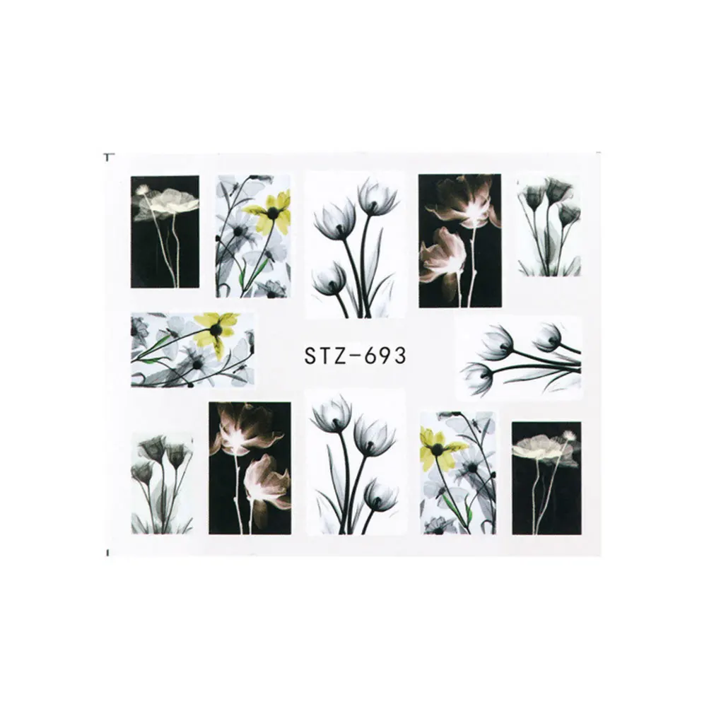 5 шт. декоративные наклейки для ногтей с цветком розы|Стикеры и наклейки| |