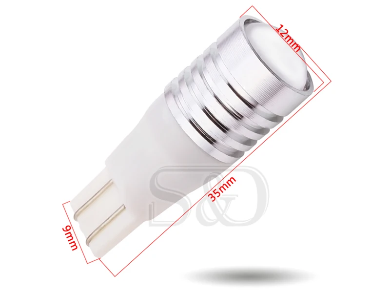 10 шт. T10 W5W Cree Chips светодиодный светильник высокой мощности 3 Вт Q5 внутренний s 194