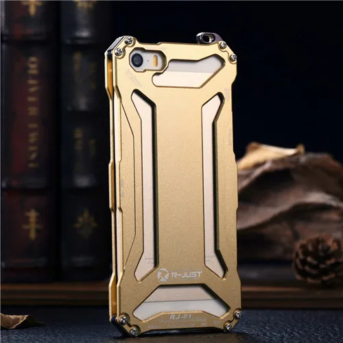 Чехол из сплава для iPhone SE, металлический защитный чехол для Apple iPhone 5, 5S, 5C, 4,0 дюймов, алюминиевый защитный бампер Gundam - Цвет: as picture