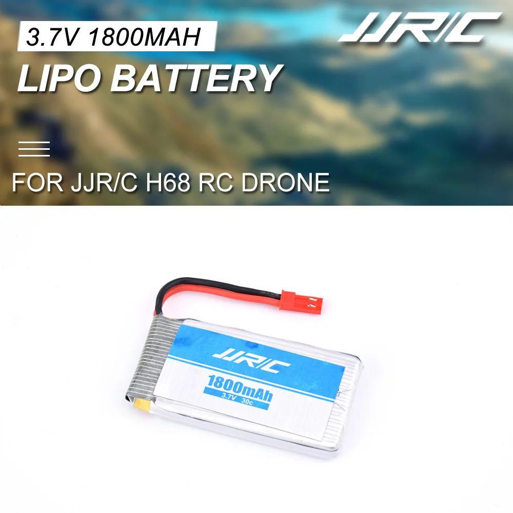 JJRC H68 3 7 V 1800mAh 30C аккумуляторная Lipo батарея для дрона RC квадрокоптера сменная