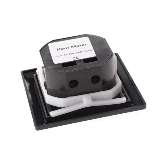 

LIXF HOT AC 220-240V Square Non-Resettable Quartz Sealed Hour Meter Gauge