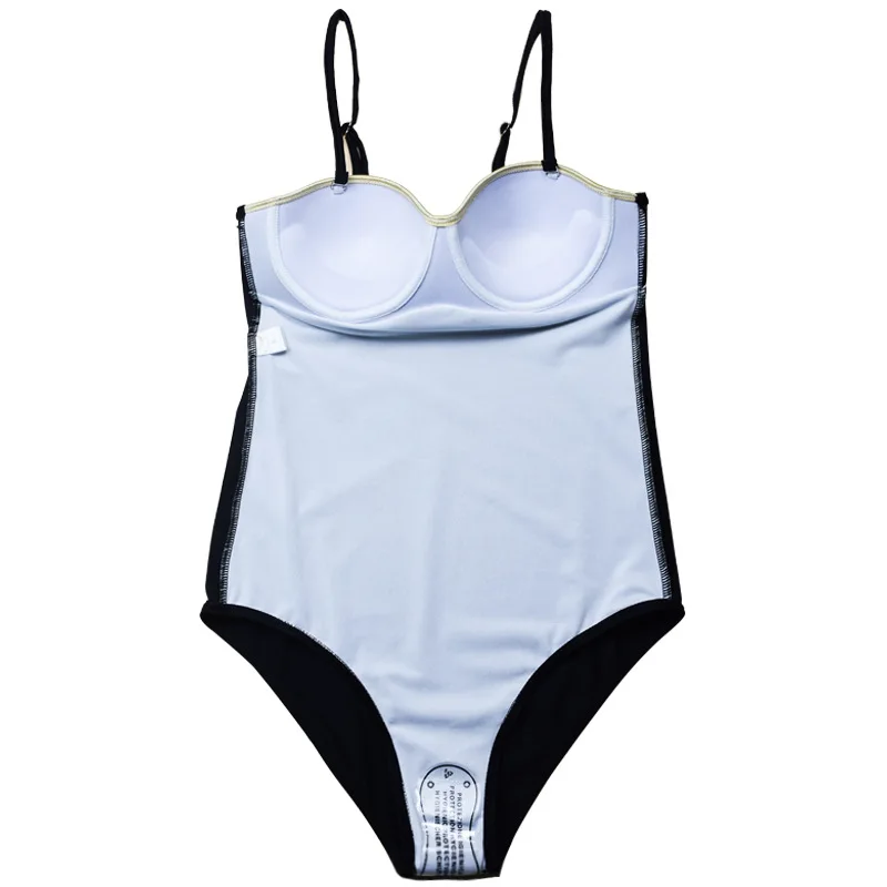 Женский слитный купальник большого размера 2020 черный купальный костюм женский с