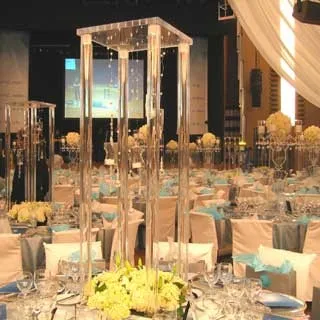 

80cm(H) Wedding Crystal Table Centerpiece Square Table flower stand Wedding Decoration