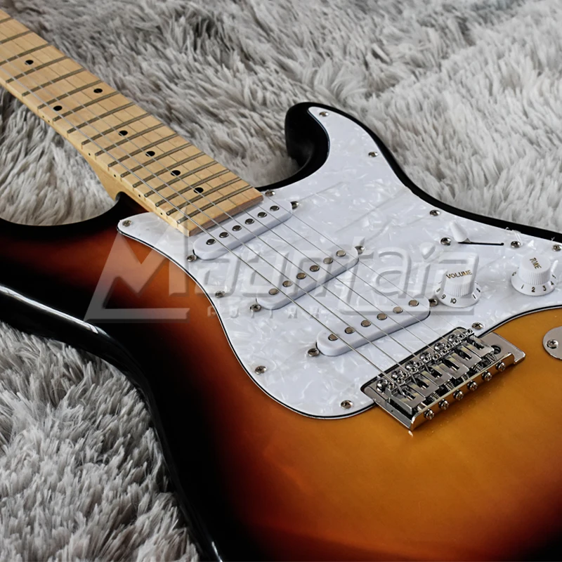 Горная гитара ST электрогитара sunburst Цвет SSS подобрать американская липа тело клен шеи
