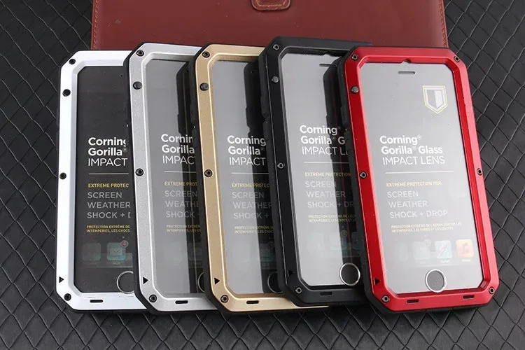 Сверхпрочный защитный чехол для iPhone 7 6 6s Plus X XR XS металлический алюминиевый