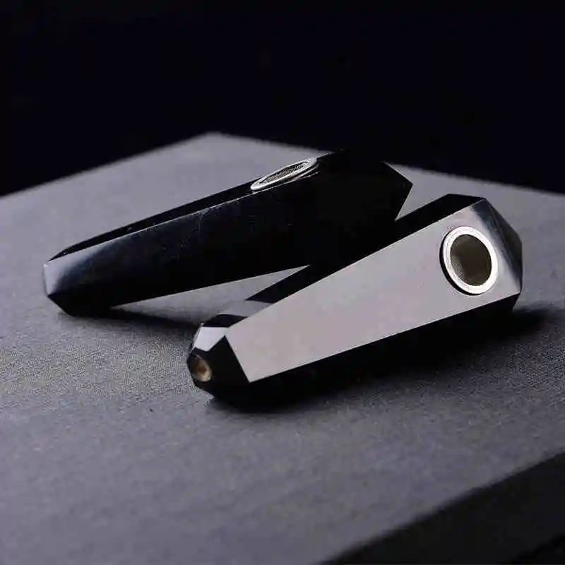 35g Natural Quartz Crystal Healing Obsidian Pipe Smoking Point for Optimal Wellness image 3