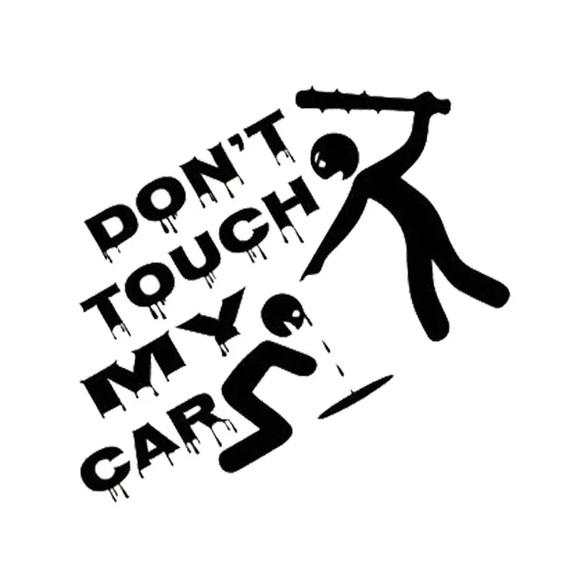 

11,5 см * 10,5 см «Don't Touch My Car», забавная модная виниловая фотография