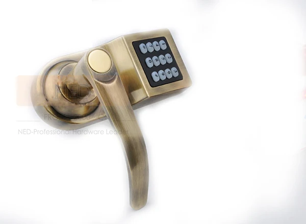 NED Бронзовый Лидер продаж электронный индукционный Smart цифра код клавиатуры