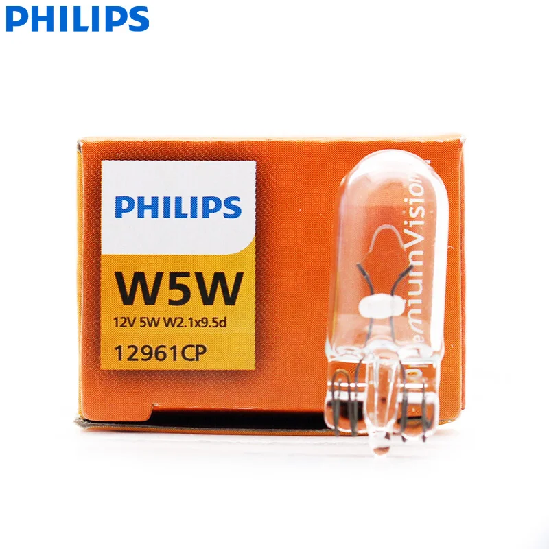 

Philips Vision W5W T10 12961CP 5W Standard Car Interior Light Original Signal Lamps Door Light Reading Light Wholesale 10pcs