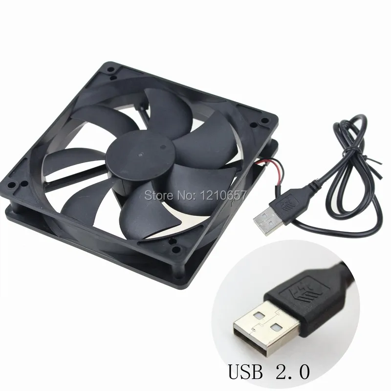 1 шт. Gdstime 120 мм 120x120x25 DC 5 В USB Бесщеточный Охлаждающий вентилятор 1800 об/мин|usb table fan|usb