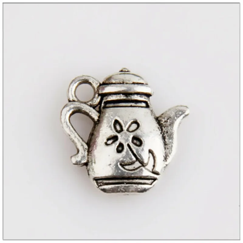 Новый горячий металлический Шарм 45 шт чайный сервиз чайник ювелирные изделия из