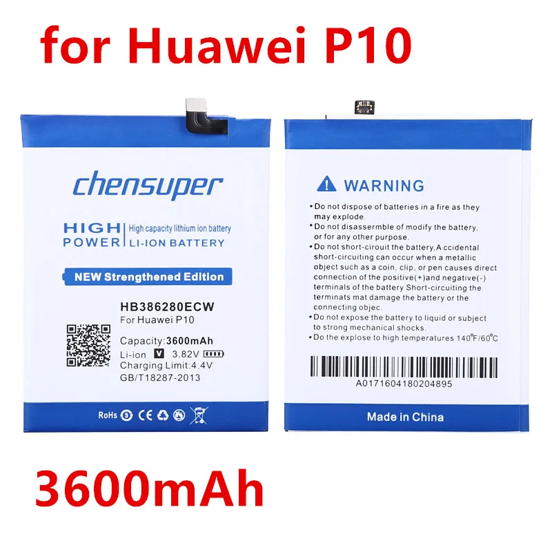 

new 3600mAh High Quality Battery HB386280ECW Battery for Huawei Ascend P10+ Tracking Number
