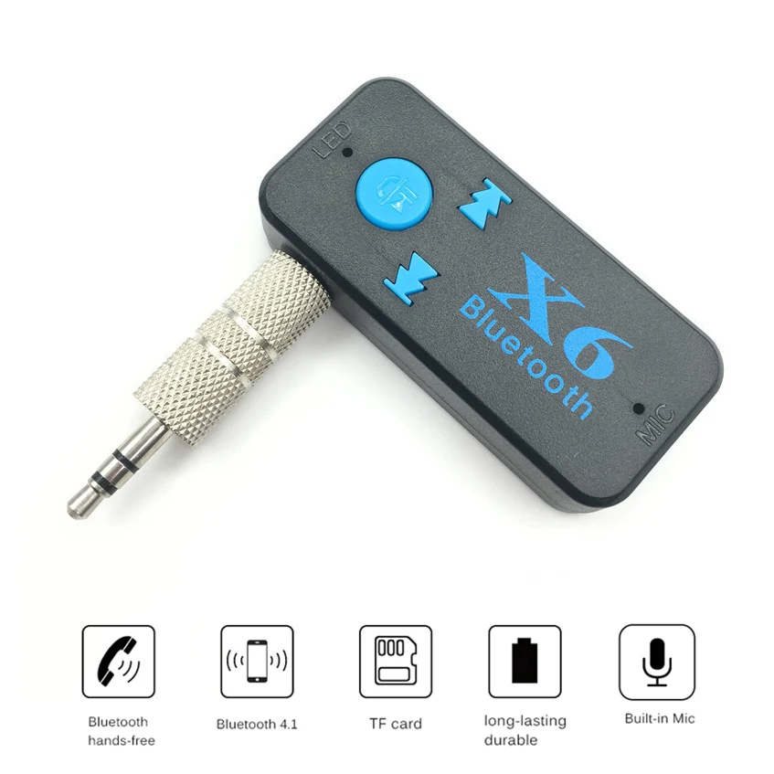 Беспроводной автомобильный USB Bluetooth Aux адаптер приемник аудио комплект громкой