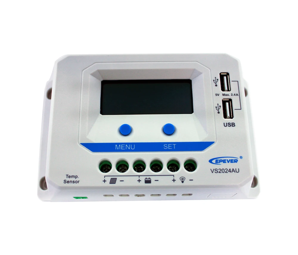 PWM контроллер солнечной панели с датчиком температуры Встроенный ЖК дисплей