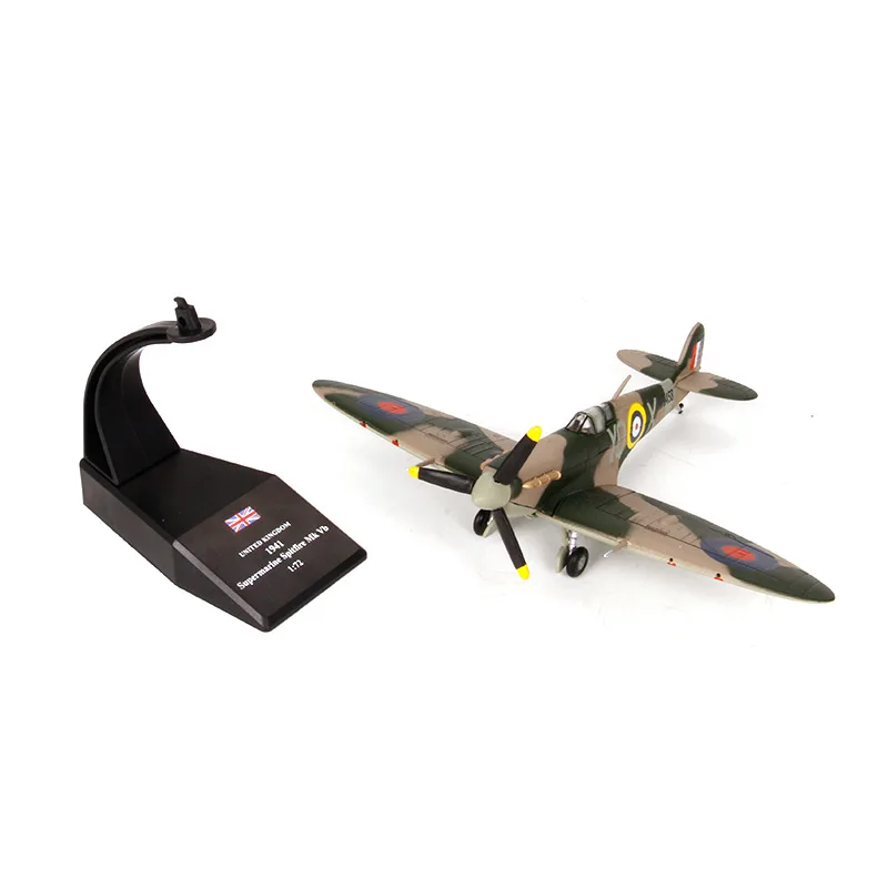 1:72 Spitfire Истребитель модель Второй мировой войны самолета из сплава