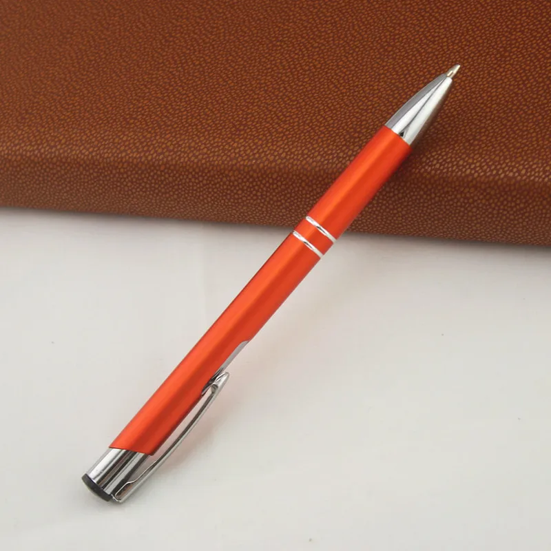 1 шт./лот металлическая шариковая ручка вращающаяся карманная портативная