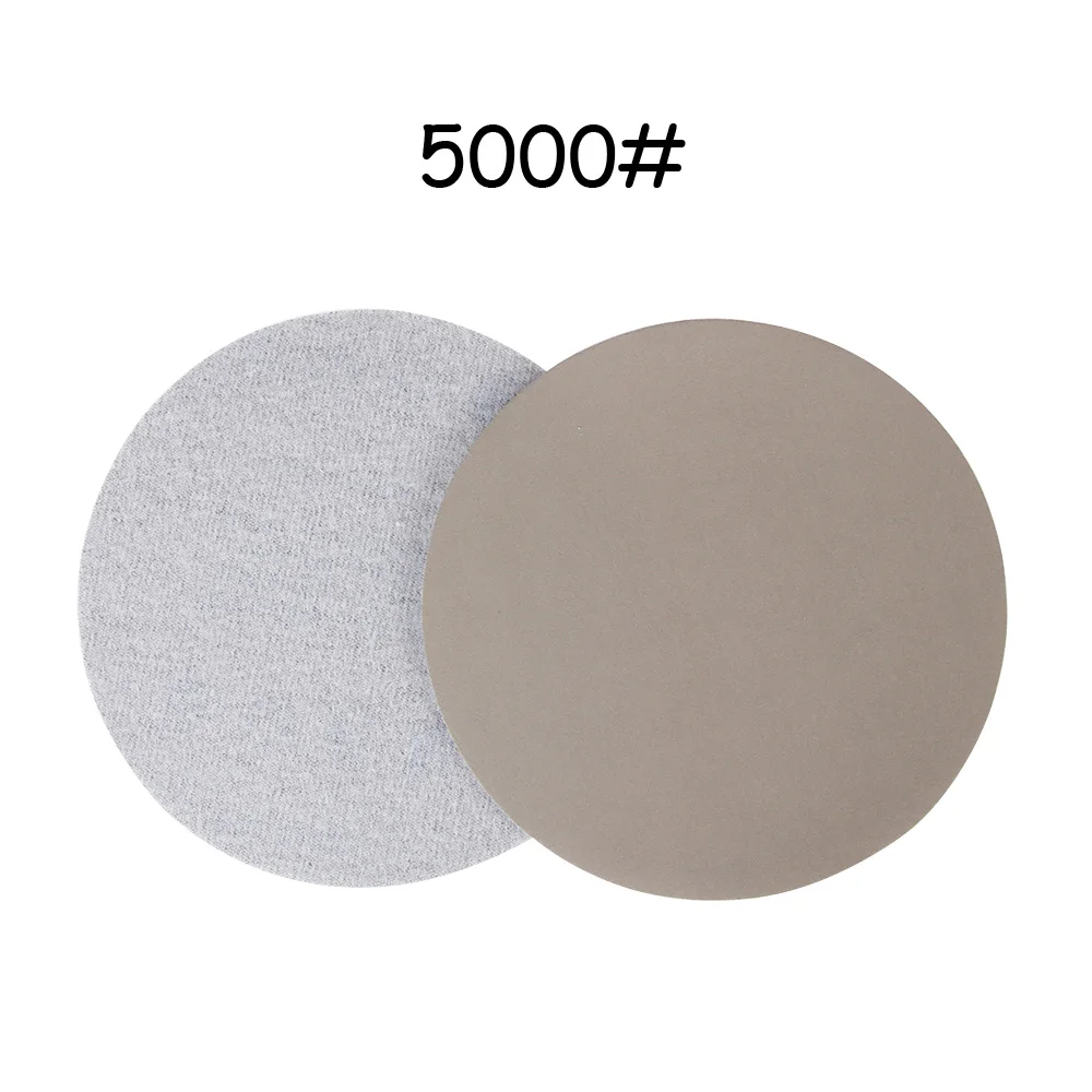 5Pcs 5000Grit 5/10/20 шт. 60-10000 Грит с петлей, даже если вымокли или сухой абразивные инструменты Водонепроницаемый 5 ''125 мм наждачная бумага колодки шлифовальные диски - Цвет: 5Pcs 5000Grit