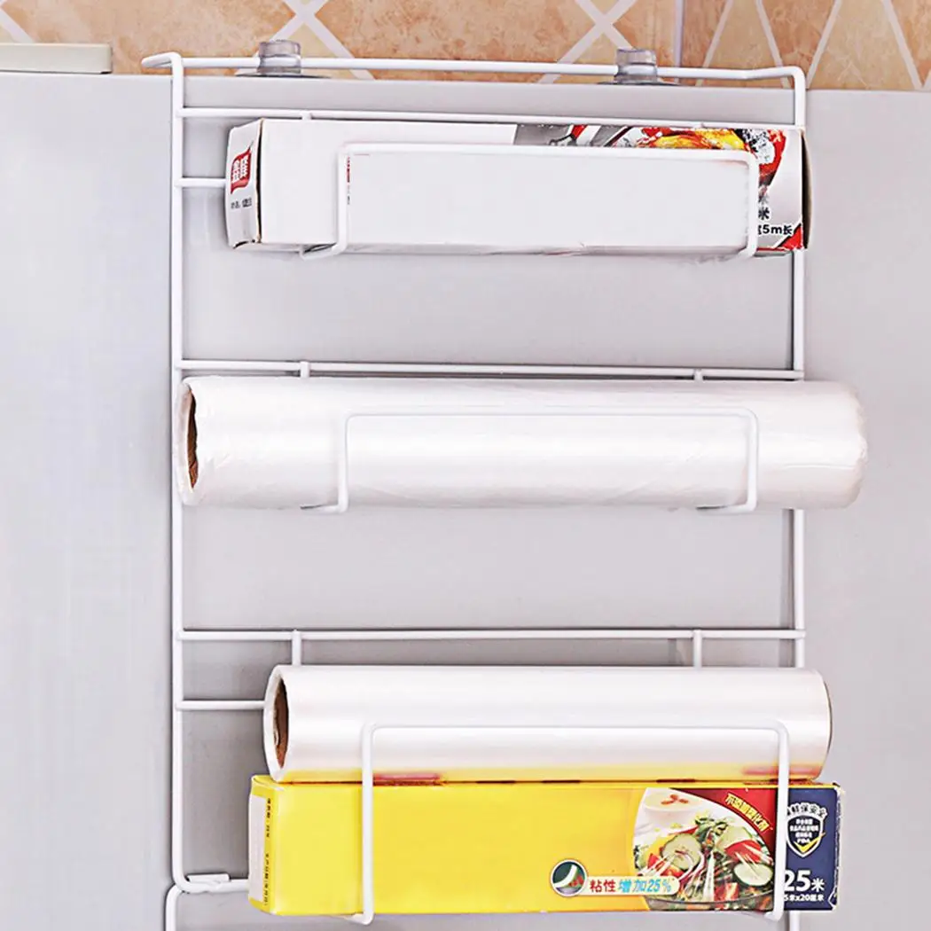 Домашняя Кухня Холодильник присоска металлический белый стеллаж для хранения