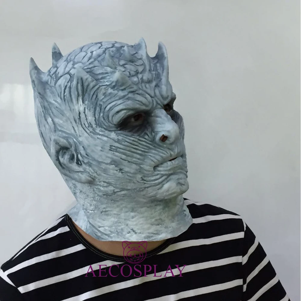 Косплэй Игра престолов ночи король Walker Уход за кожей лица ночной re зомби Хэллоуин маска для взрослых трон Костюм партии аксессуаров