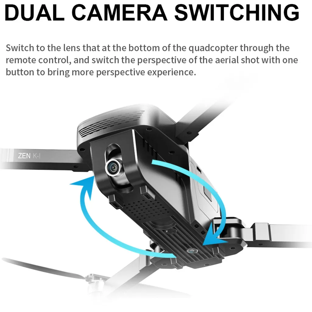 VISUO ZEN K1 Dron gps 5G Wifi FPV 4K 720P двойная камера бесщеточный складной RTF RC вертолет профессиональные Дроны с камерой HD
