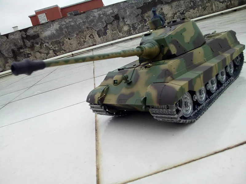 Немецкий танк King Tiger Henschel RC 6 0 с пушкой 3888a 1 улучшенный металлической дорожкой и