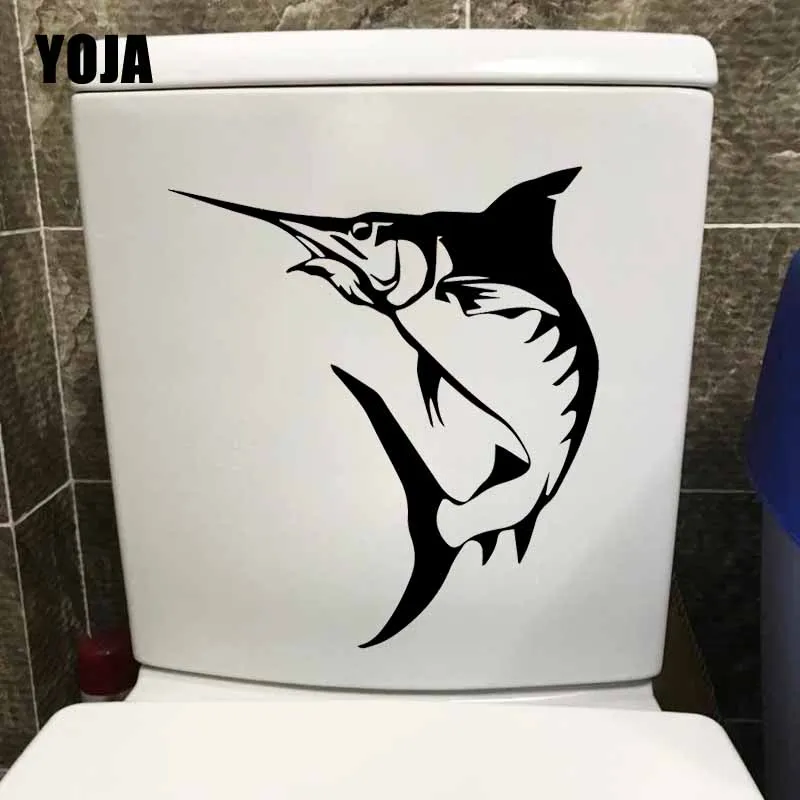YOJA 21.7X24.3CM марлина рыбы морских животных домашний Декор стены Стикеры настенные