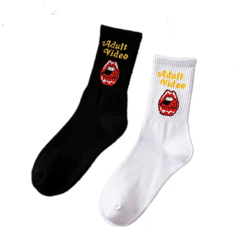 

1 Pair Fashion Men Cotton Crew Socks Hip Hop Harajuku Socks Street Skateboard Socks Male Fashion Cotton Tube Socks Sokken