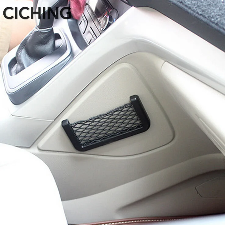 Горячая продажа Автомобильная сетка для хранения карман smart fortwo renault clio 2 seat leon fr 4