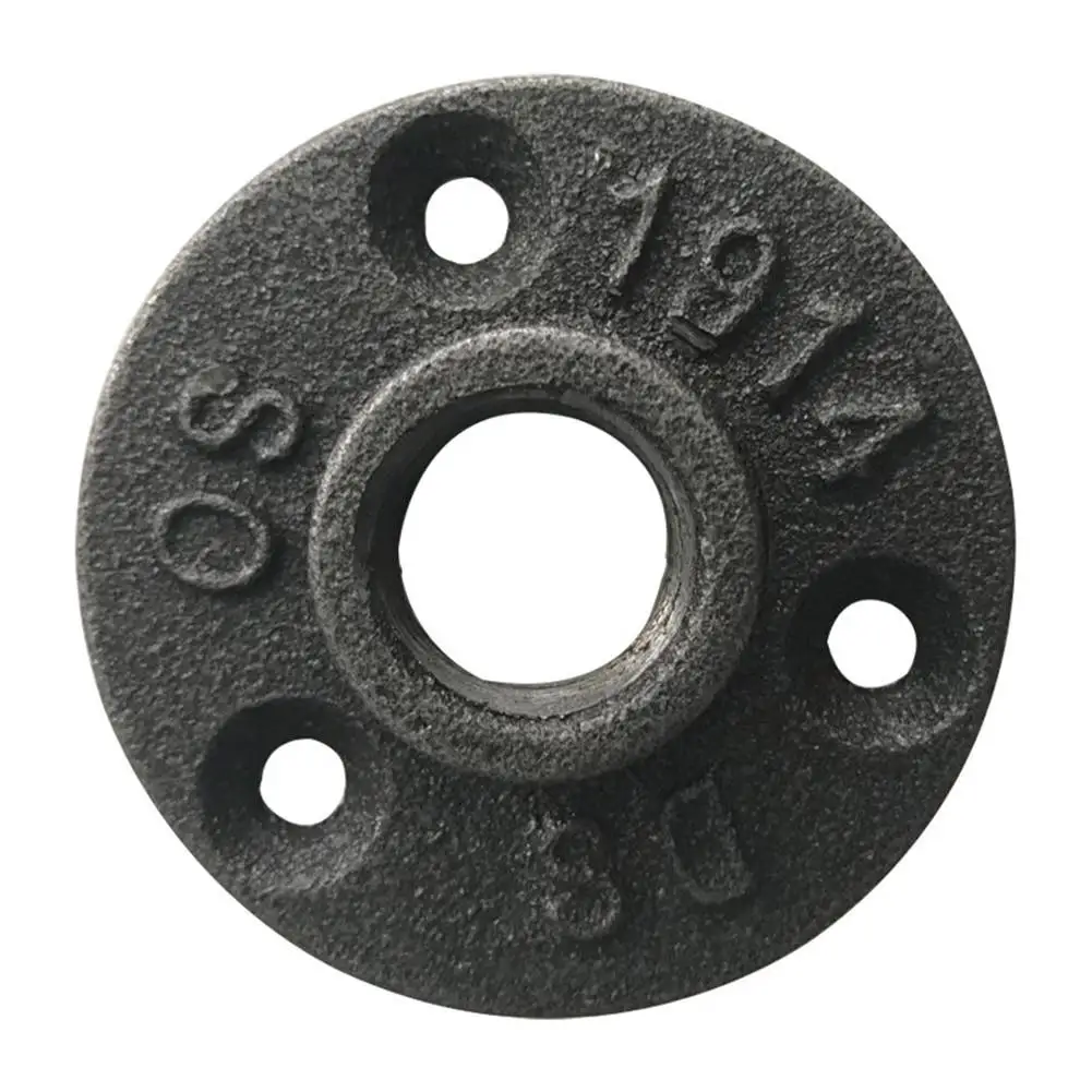 1 шт. чугунные настенные напольные фланцы античная резьба фитинги из ковкого
