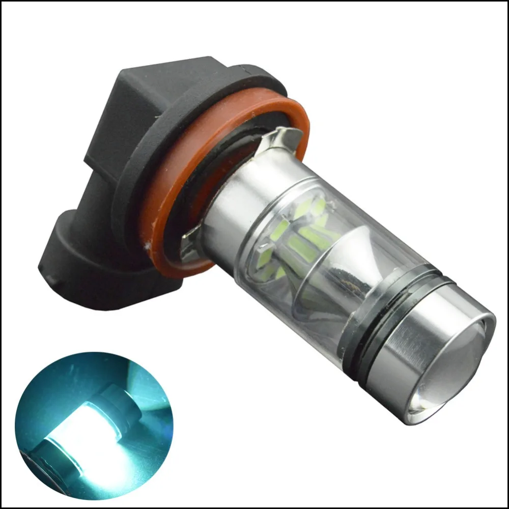 2X100 W H7 H8 H11 H16 20SMD 3030 светодиодный супер яркий сине-голубой желтый противотуманный автомобильный бег автомобильная лампа лампы 12 V 24 V 0.72A