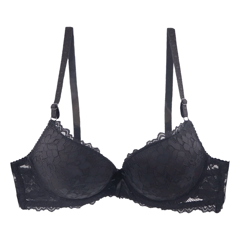 Plusgalpret Sexy ABCD Cup Bras for Women Floral Lace Embroidery Bra Push Up Underwired Bh Intimates Female Underwear