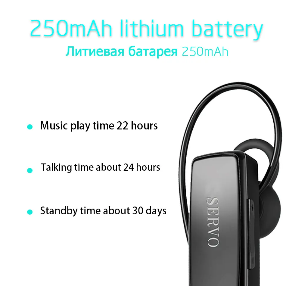 SERVO L1, беспроводные Bluetooth наушники, bluetooth-гарнитура, наушники-вкладыши с микрофоном, чехол для наушников, Поддержка русского языка для телефона