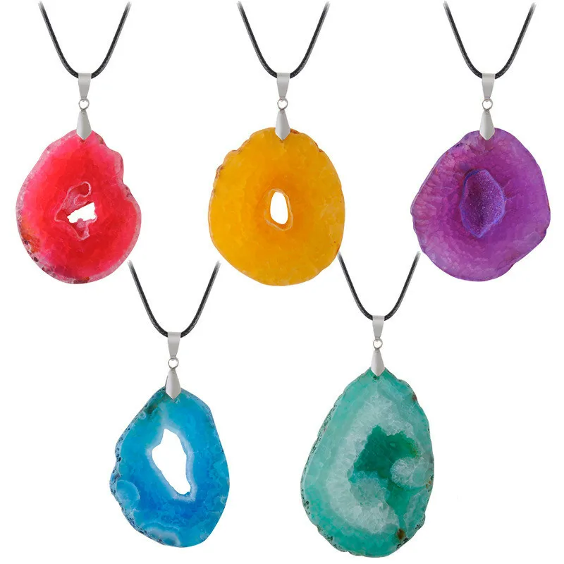 1 шт. Разноцветные Подвески из натурального оникса|Цепочки| |