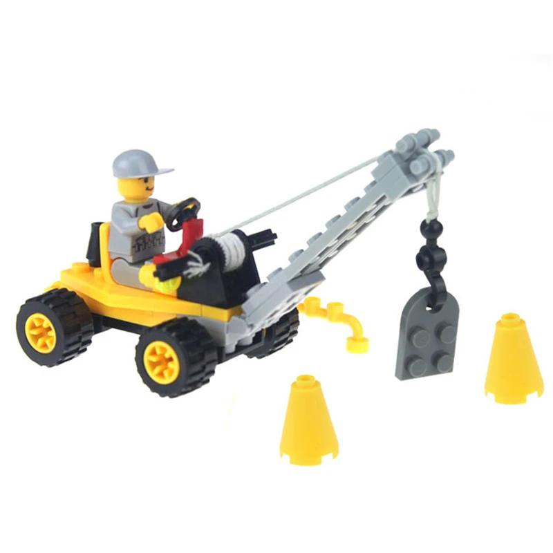 51 шт./компл. Legoings DIY Строительные Конструкторы игрушка мини кран фигурку игрушки