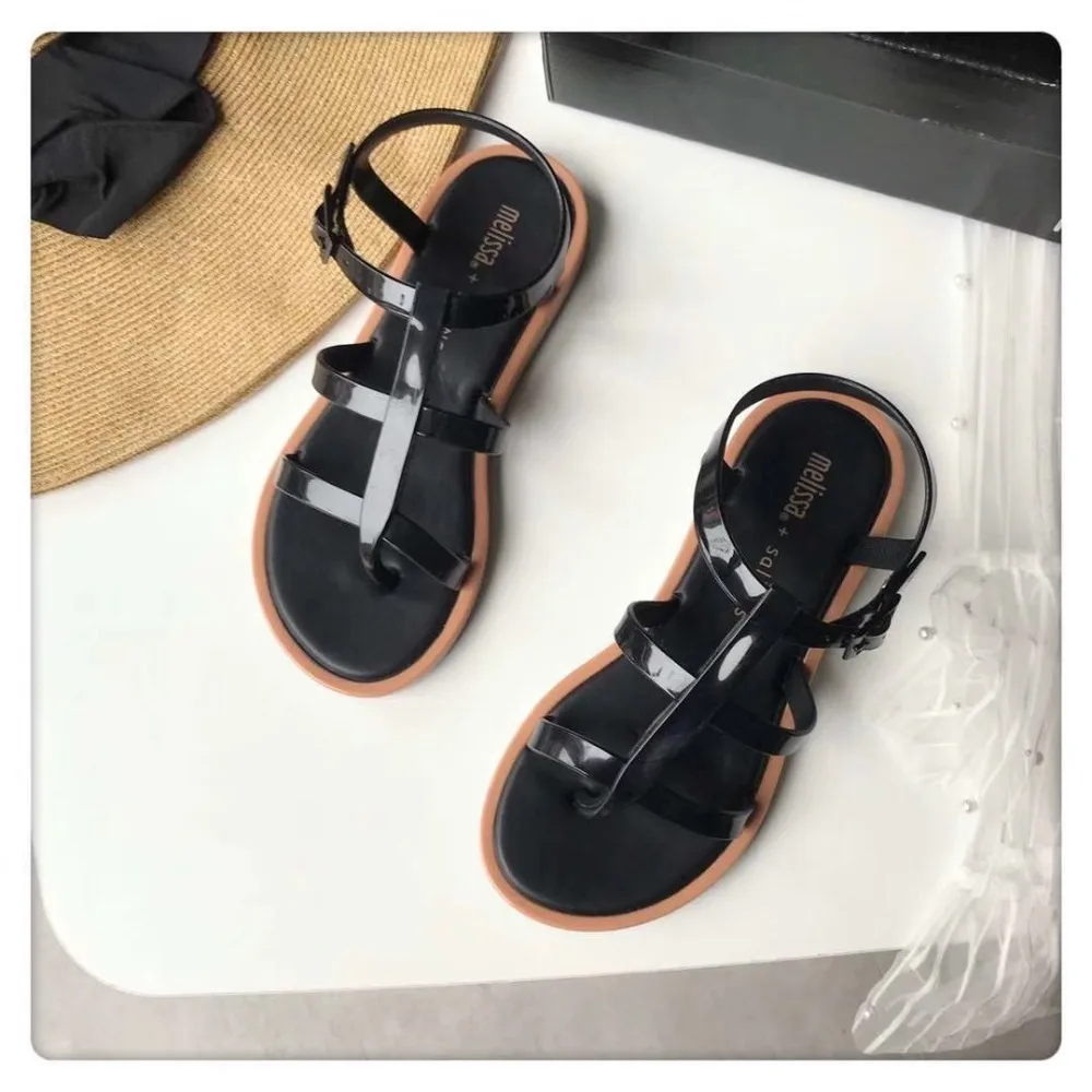 Новинка года; женские босоножки Melissa; бразильская женская обувь из прозрачного пластика; Женская Повседневная прозрачная обувь; женские сандалии Melissa
