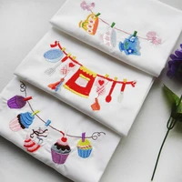 creative christmas decoration mat table cotton napkin placemat onderzetters cloth cover tea towel coffee mug pad kitchen towels