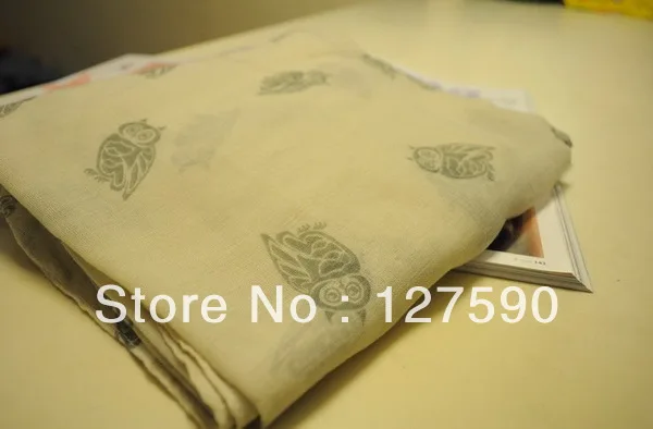 Новый модный шарф с принтом совы шали в европейском стиле вуаль Дамский хиджаб