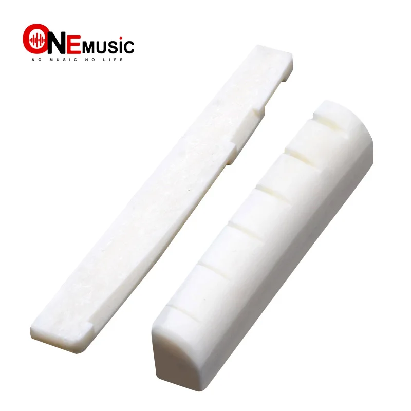 Крупный рогатый скот Кость Седло и Гайка для акустической гитары 6 нить игры в