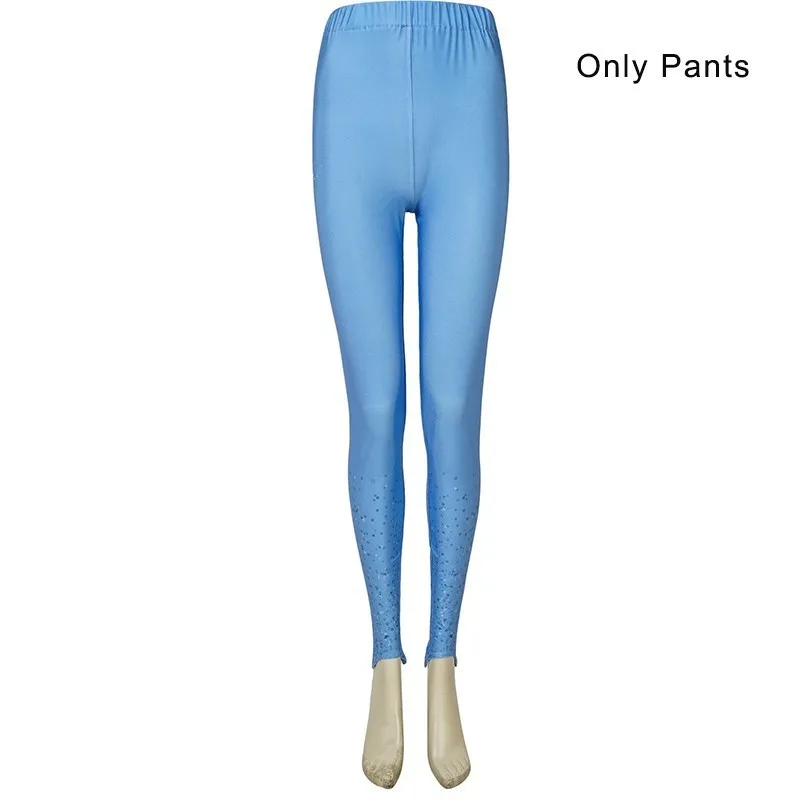 Only Pants Костюм Снежной Королевы Эльзы; маскарадный костюм снежной принцессы для взрослых; маскарадный костюм на Хэллоуин; карнавальные вечерние платья; Disfraz; нарядная юбка; обувь с рисунком - Цвет: Only Pants