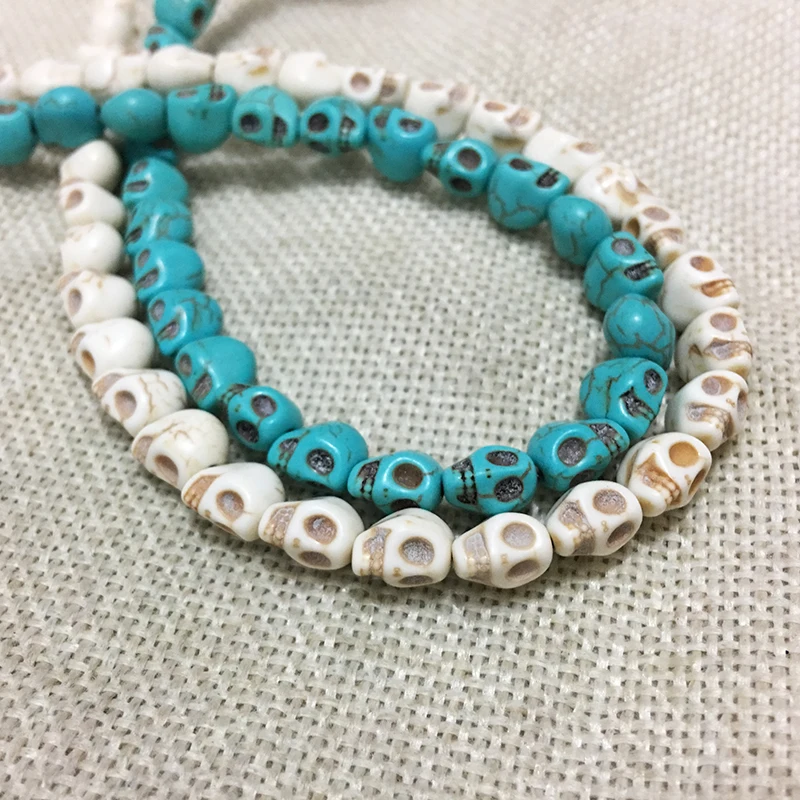 Аксессуары драгоценное украшение из природного камня Manmade хаулитовый Череп