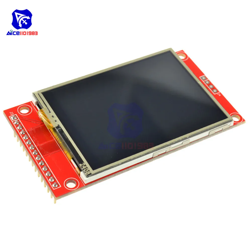 

2.4 inch SPI TFT LCD Screen Module 240x320 Touch Panel Serial Port Module with PBC ILI9341 3.3V/5V for Arduino