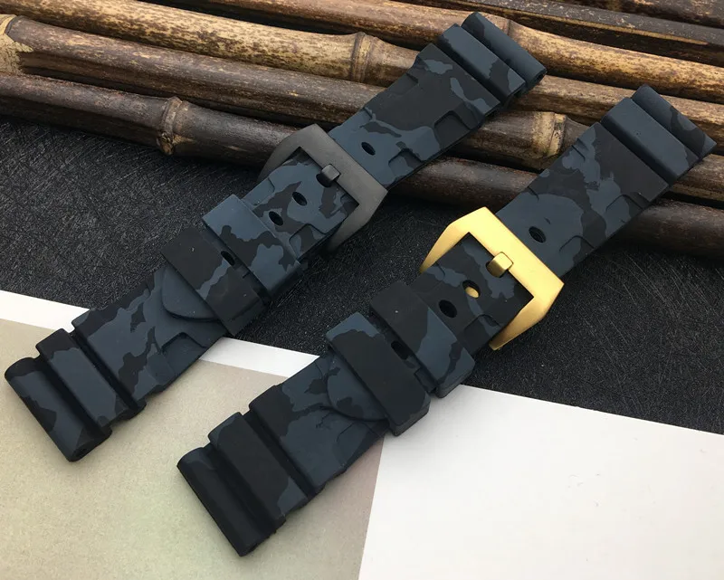 Ремешок силиконовый для Panerai ремешок часов PAM111 PAM441 24 мм 26 мм|Ремешки часов| |