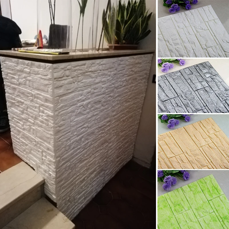 60*60*0 8 см 3D Кирпич ПЭ Пена наклейки на стену панели наклейка комнату украшение из