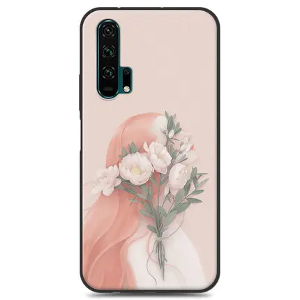 A4 Чехол-бампер для huawei Honor 20 Pro, чехол YAL-AL00 девочки, цветок, мягкий силиконовый чехол из ТПУ для телефона huawei Honor 20Pro, задний чехол s - Цвет: A4