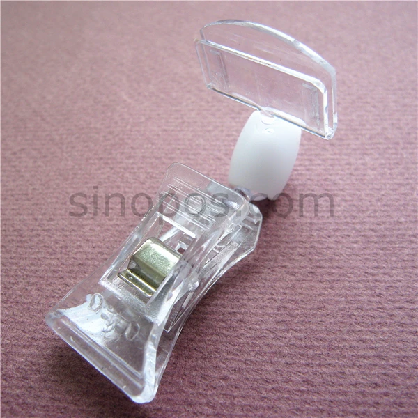 Пластиковые прозрачные поп клипсы 76 мм ценники демонстрационные стойки