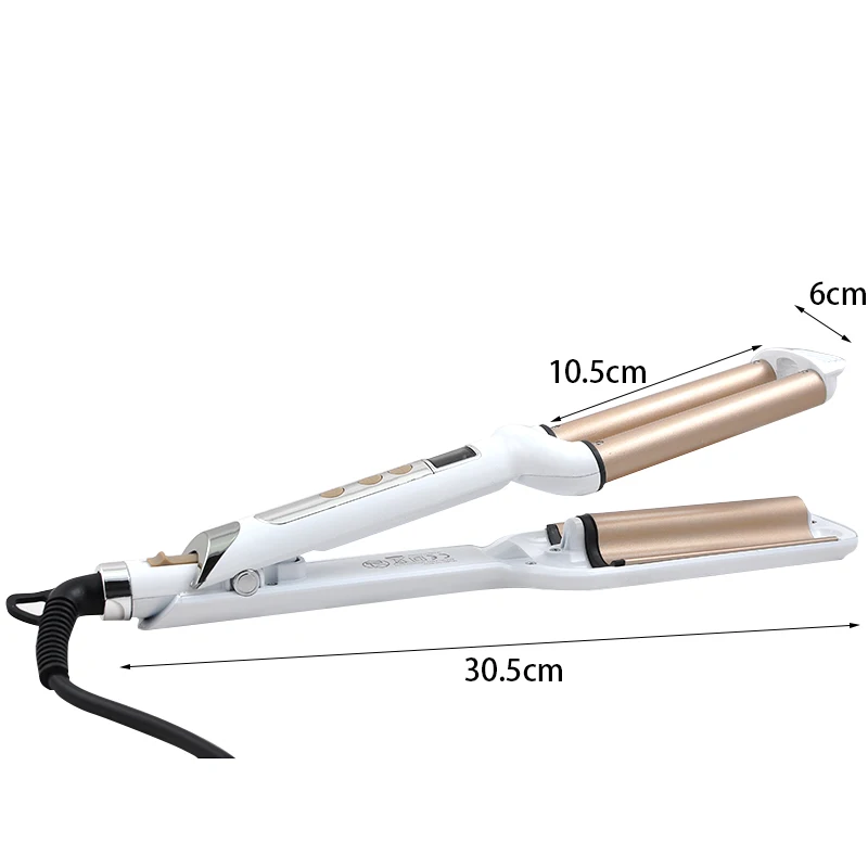 220 В головка кровати глубокая волнистая железная Керамическая щипцы для